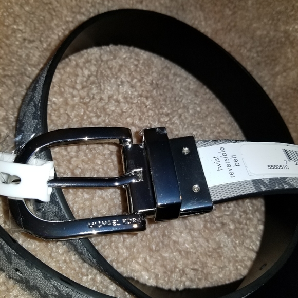 Women's MK belt small Grey black white - Picture 5 of 8